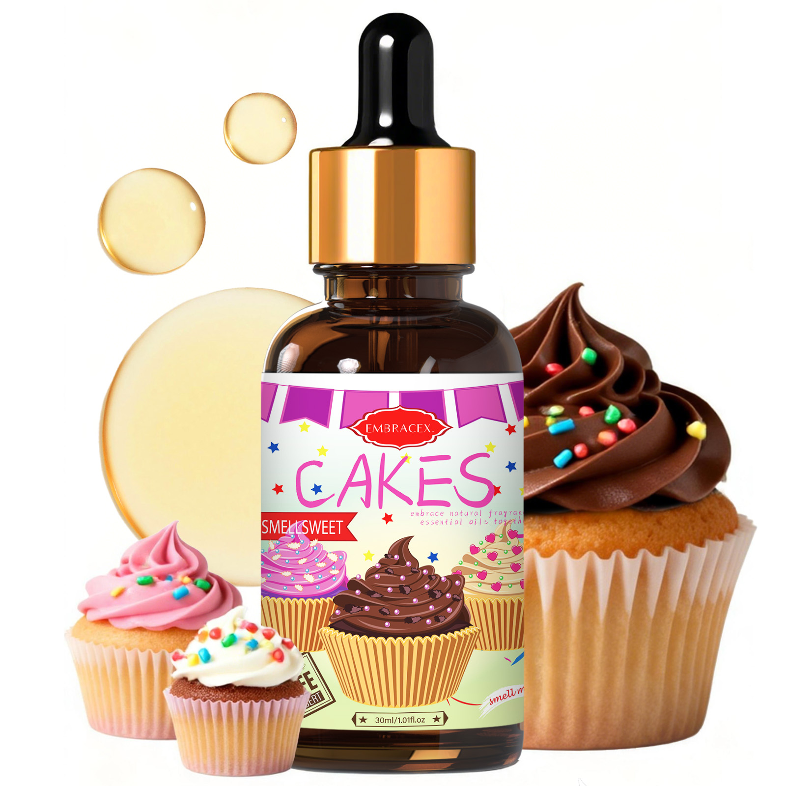 Candle Supplies Essential Oils - 30ml Cakes Essential Oil Car Supplies,