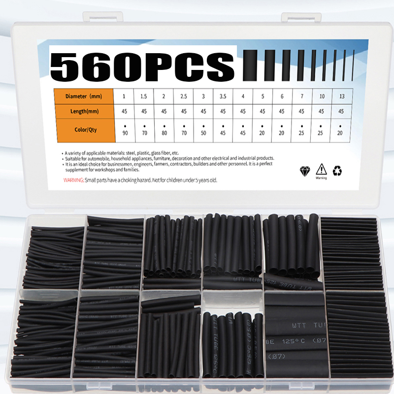 Shrink Sleeve Pvc - 560pcs Heat-shrink Tubing Thermoresistant Tube Heat