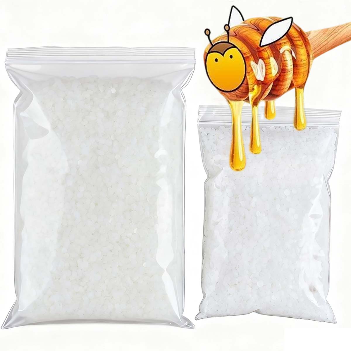 Candle Supplies Bulk - 200g-1000g White Beeswax Pure Natural Granular