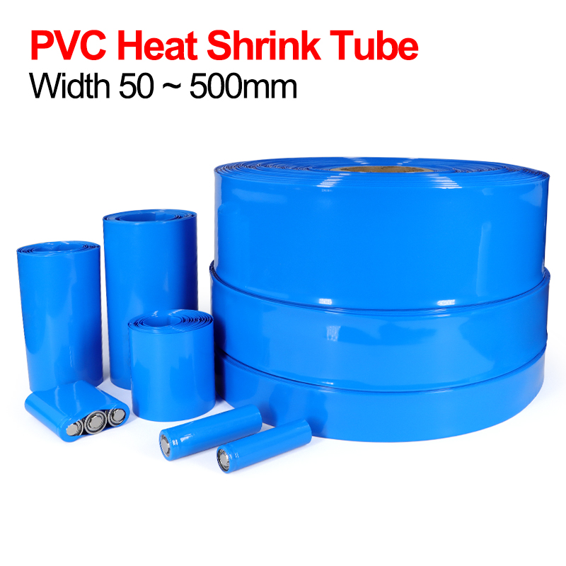 Shrink Sleeve Pvc - 1/5m PVC Heat Shrink Tube Blue