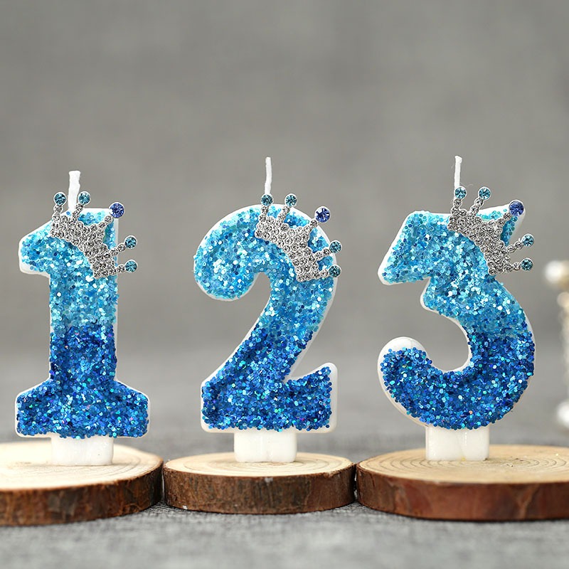 Creative Peacock Blue Crown Di - Supplies Of Candle 评论和价格