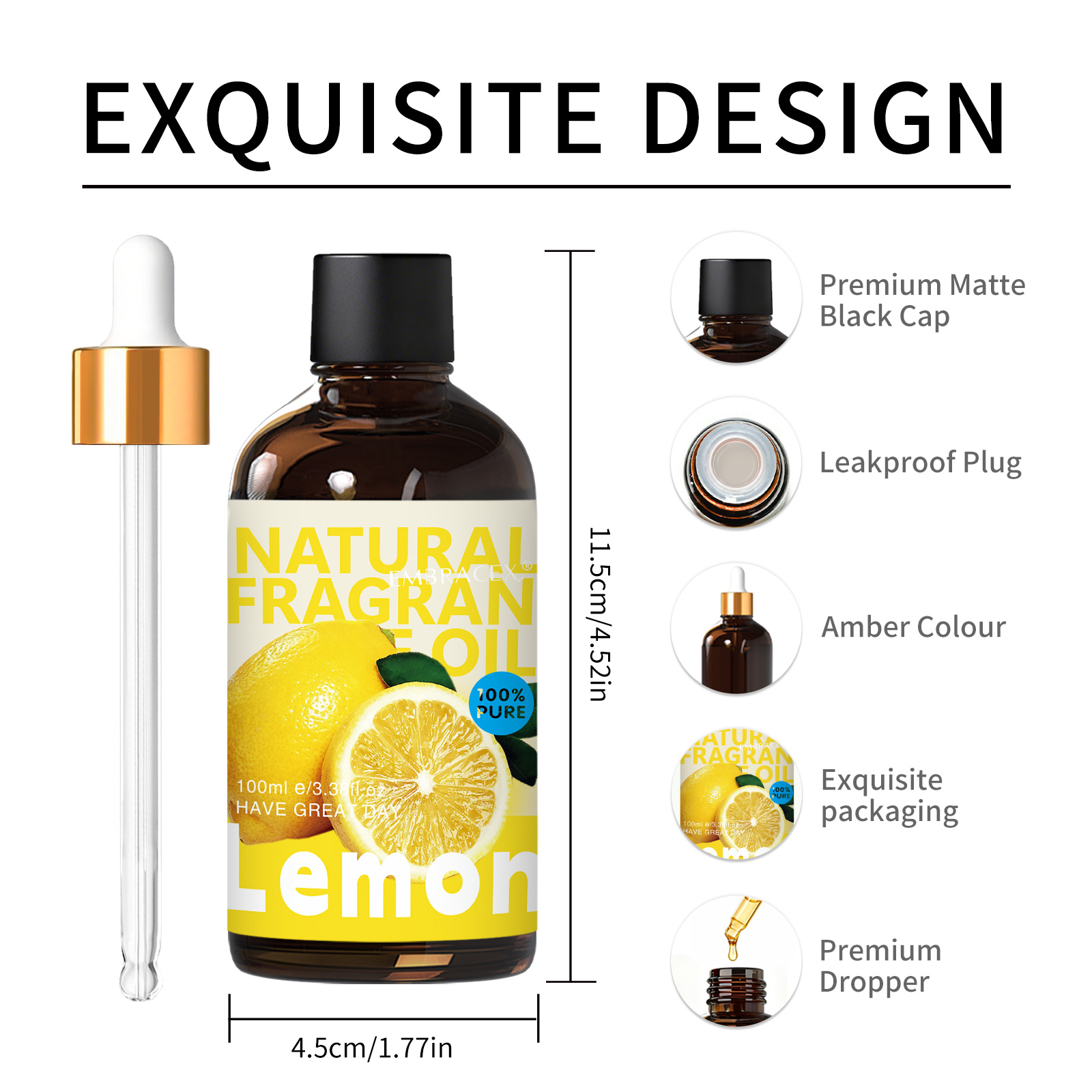 100ml Lemon Essential Oil Car  - Candle Supplies Essential Oils 评论和价格
