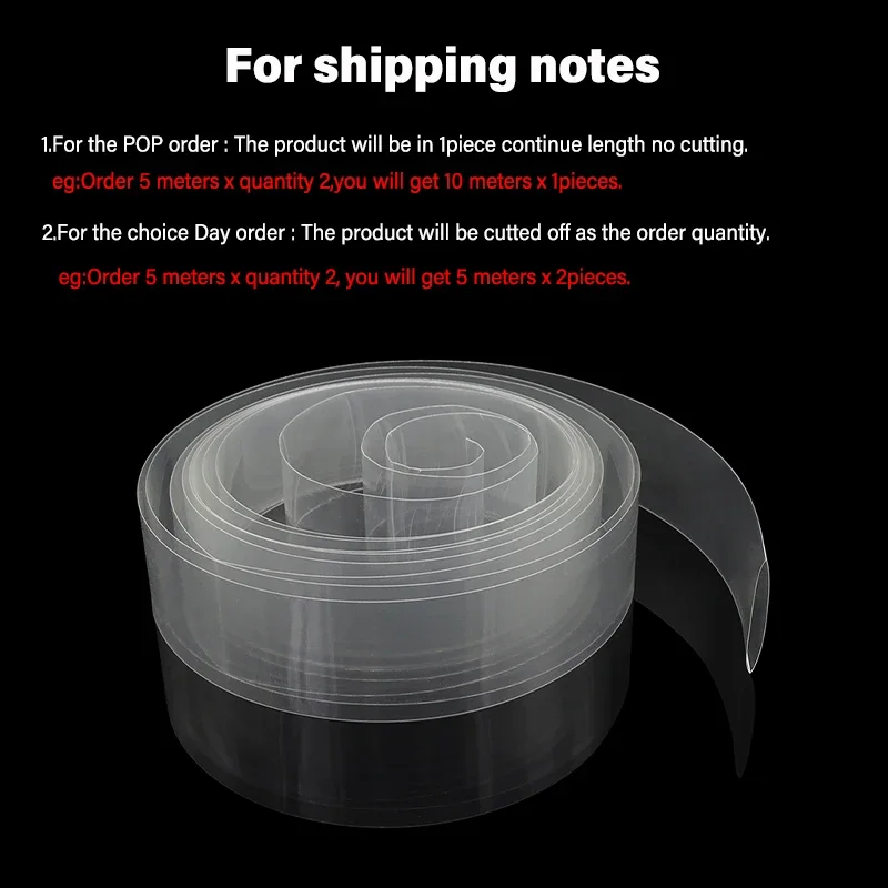 7~ 155mm Transparent PVC Heat  - Shrink Sleeve Pvc 评论和价格