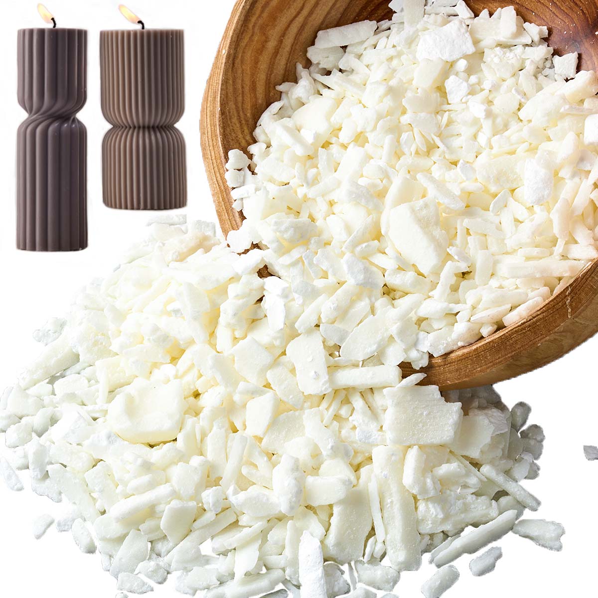 1 Pounds Pure White Soy Wax Fo - Candle Supplies Bulk 评论和价格