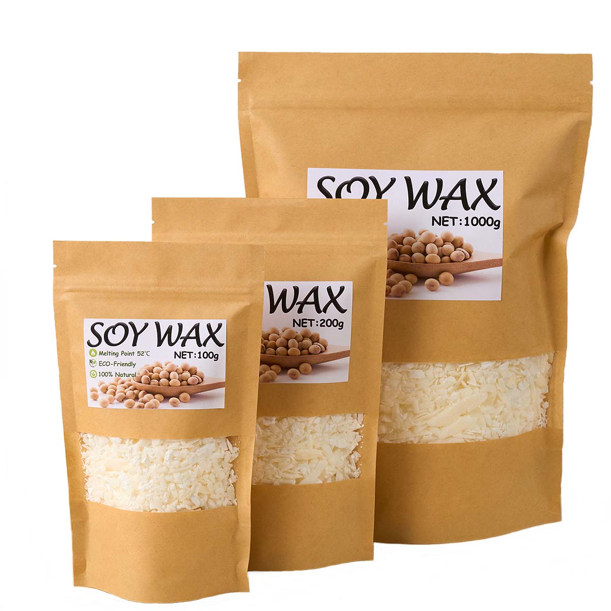 1 Pounds Pure White Soy Wax Fo - Candle Supplies Bulk 评论和价格