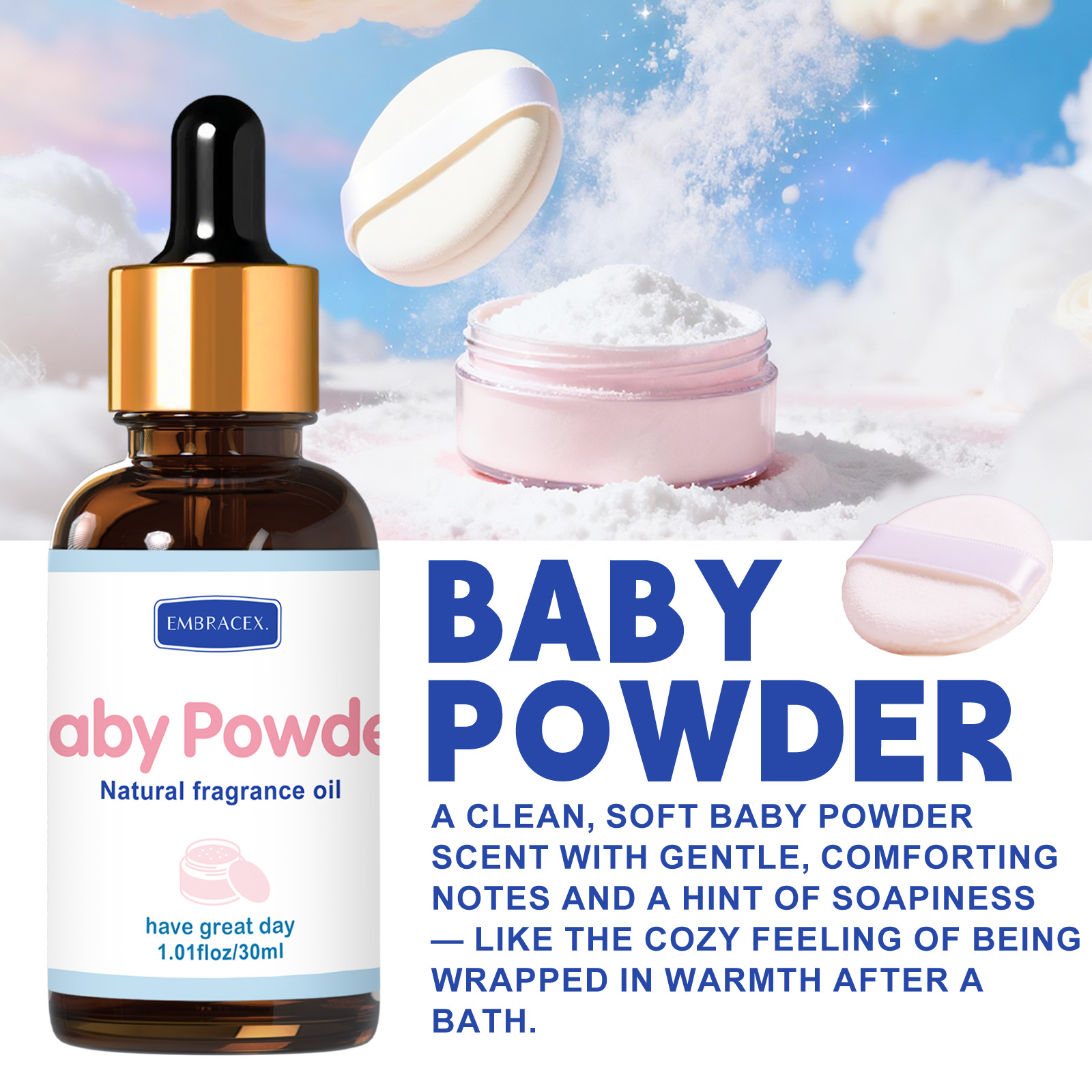 30ml Baby Powder Essential Oil - Candle Supplies Essential Oils 评论和价格