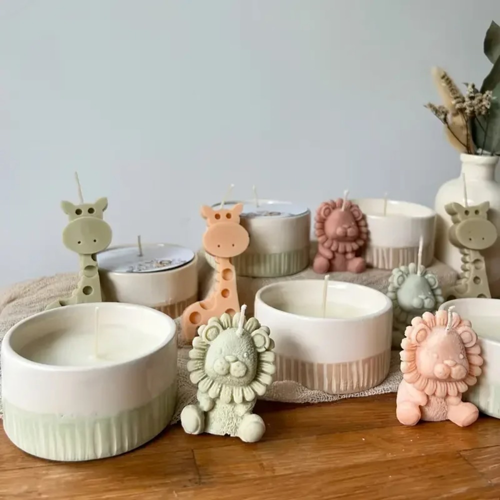 Lion and Giraffe Silicone Mold - Candle Fragrance Supplies 评论和价格