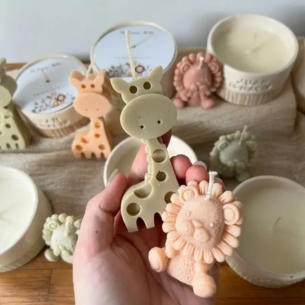 Lion and Giraffe Silicone Mold - Candle Fragrance Supplies 评论和价格