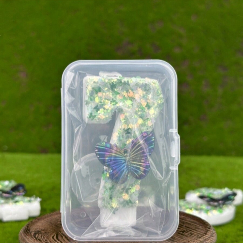 1Pc Green Sequins Number 0-9 B - Supplies Of Candle 评论和价格
