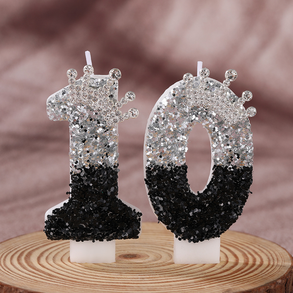 Black Silver Gradient Crown Ha - Supplies Of Candle 评论和价格