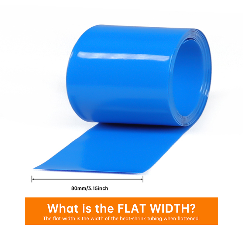 1/5m PVC Heat Shrink Tube Blue - Shrink Sleeve Pvc 评论和价格